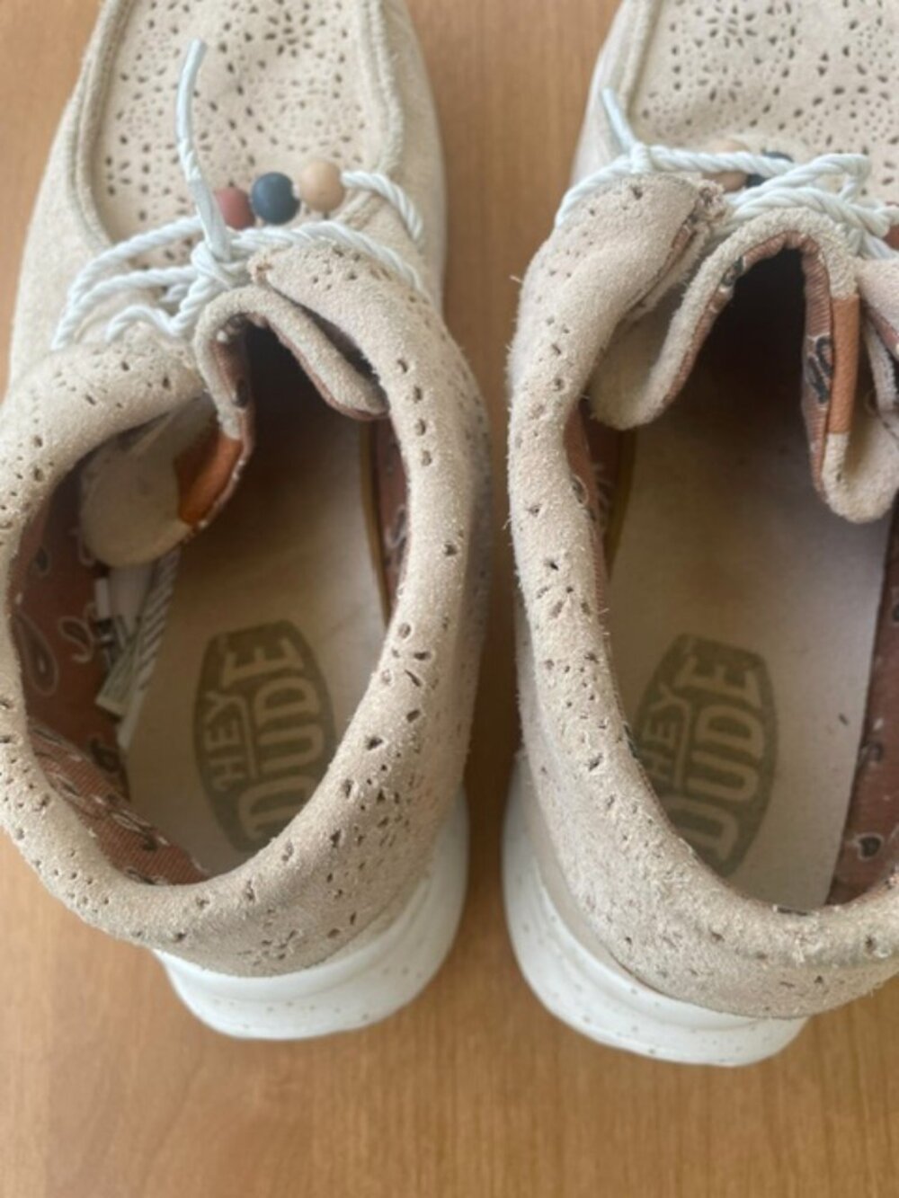 Hey Dude Women's Wendy Peak Fold Boot Suede Walking Shoes, Tan, Size 8 - Picture 5 of 6